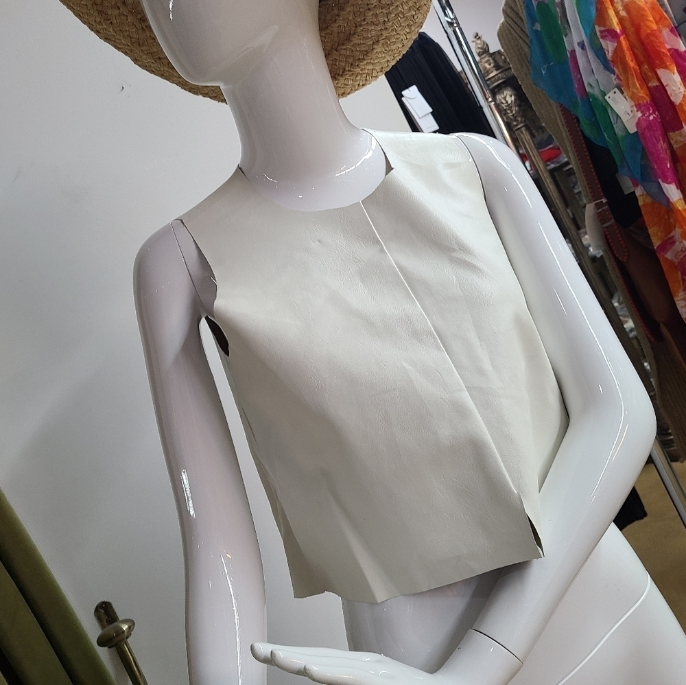Bishop & Young Pleather Crop Top